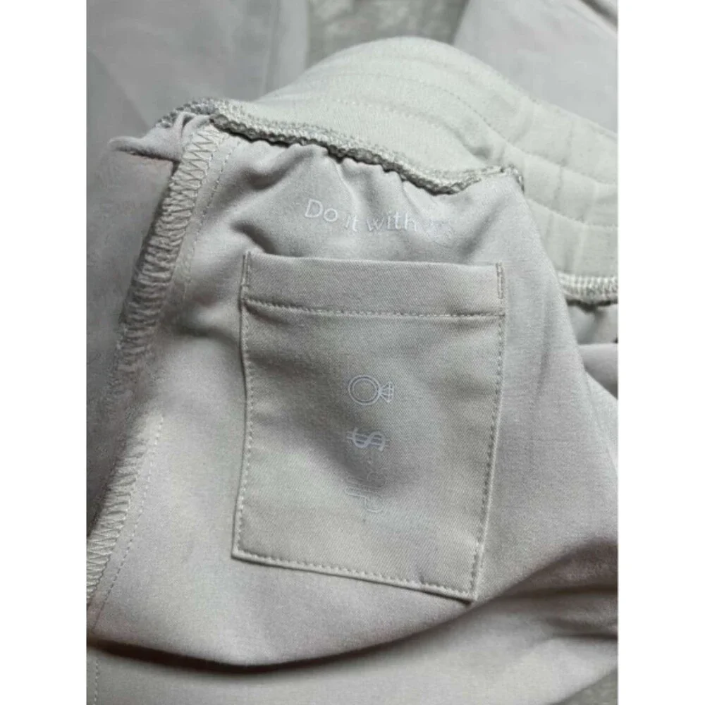 Figs Jogger Scrub Pants Men's Small Beige Cargo Work Casual Technical